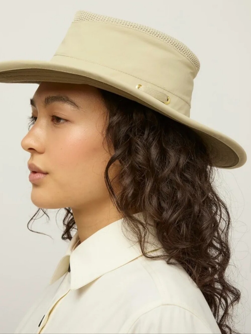Tilley The Airflow LTM6 Broad Brim Sun Hat Light Stone Size 7 3/8 - Picture 8 of 15
